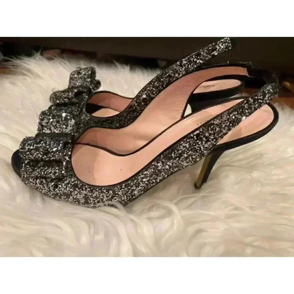 Kate Spade New York
Charm Glitter Slingback Pumps - Picture 3 of 6